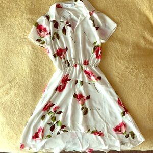 White floral dress